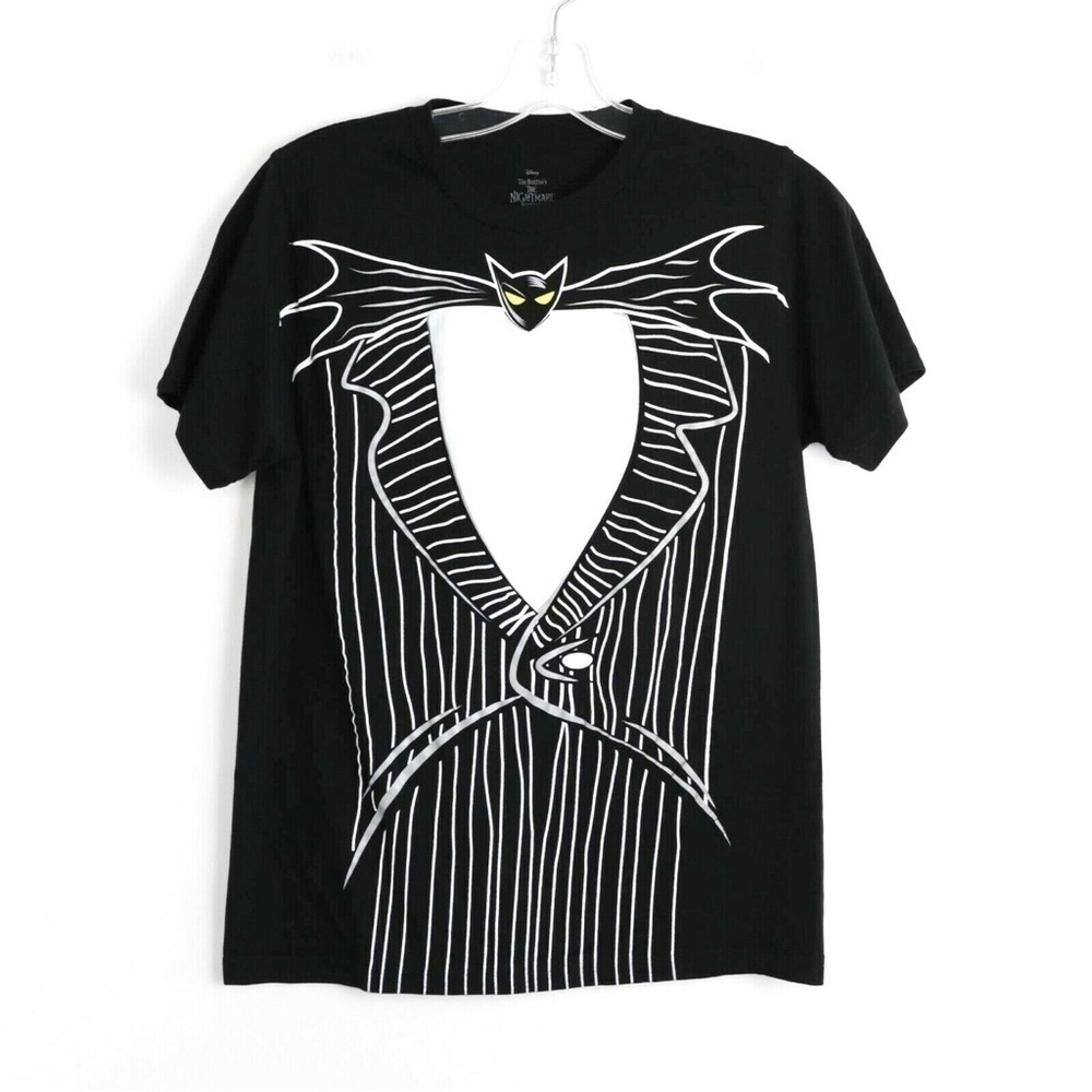 Nightmare Before Christmas Burton Skellington Jack cartoon graphic tee Halloween